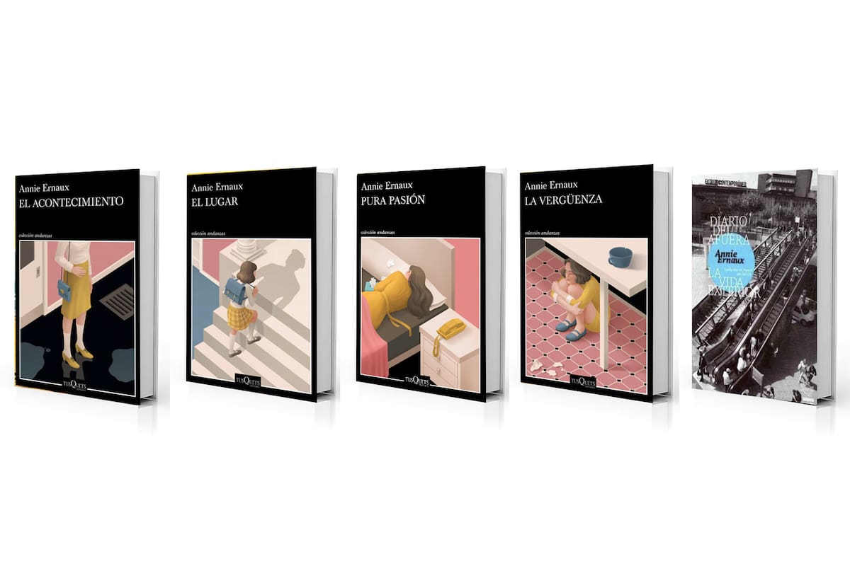 Cinco libros de Ernaux disponibles en la Argentina