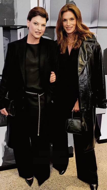 Cindy Crawford y Linda Evangelista se reencontraron en el evento celebrado en Nueva York.