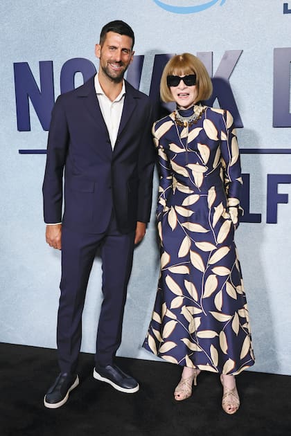 Djokovic posa con Anna Wintour