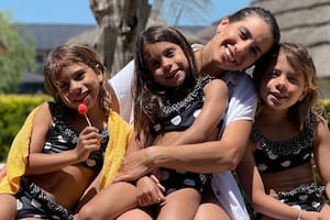 Cinthia Fernández junto a Francesca, Charis y Bella (Crédito: Instagram/@cinthia_fernandez_)