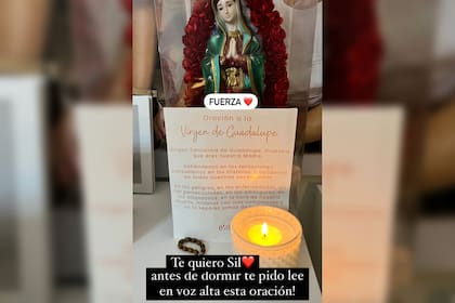Cinthia Fernández mostró su altar (Foto Instagram @cinthia_fernandez_)