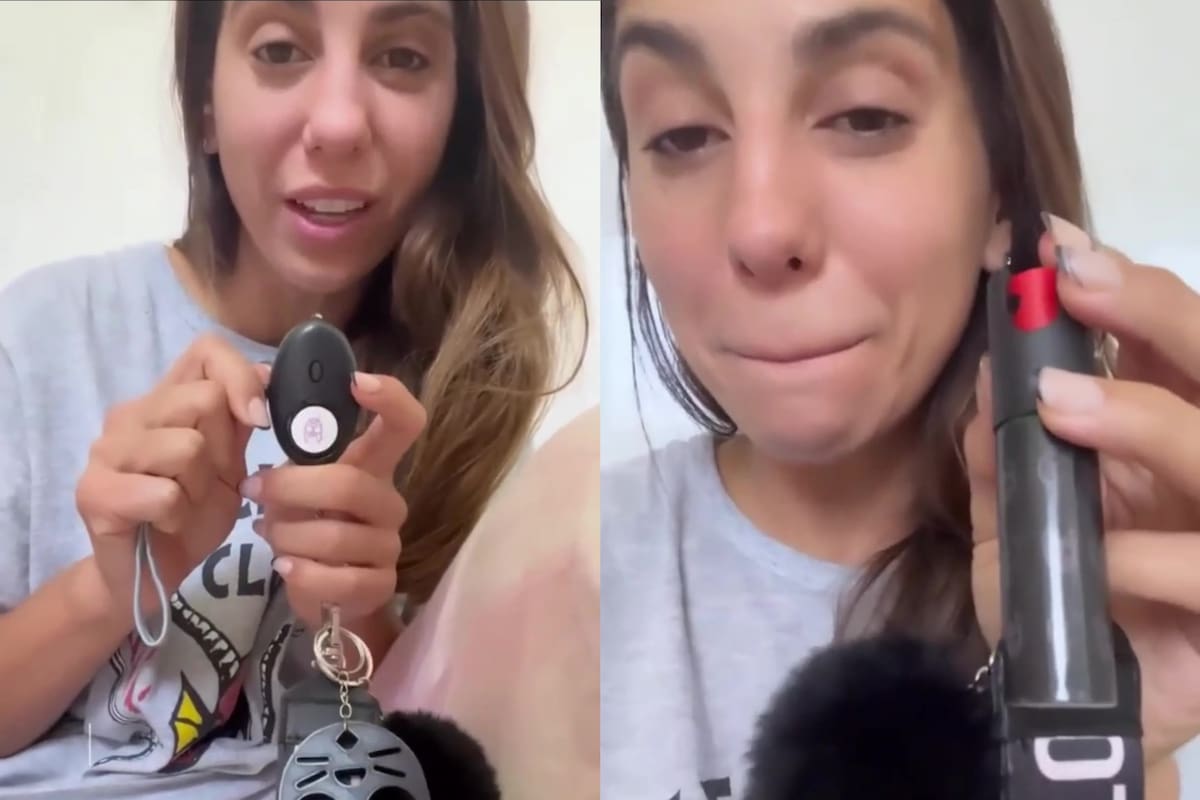 Cinthia Fernández promocionó un kit de defensa personal y generó polémica