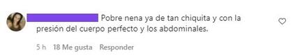 Cinthia Fernández recibió una lluvia de críticas tras subir una foto de su hija menor