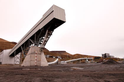 Cintras transportadoras de carbón en Río Turbio