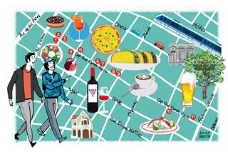 Las propuestas de la calle que se convirtió en un polo gastronómico que no deja de crecer