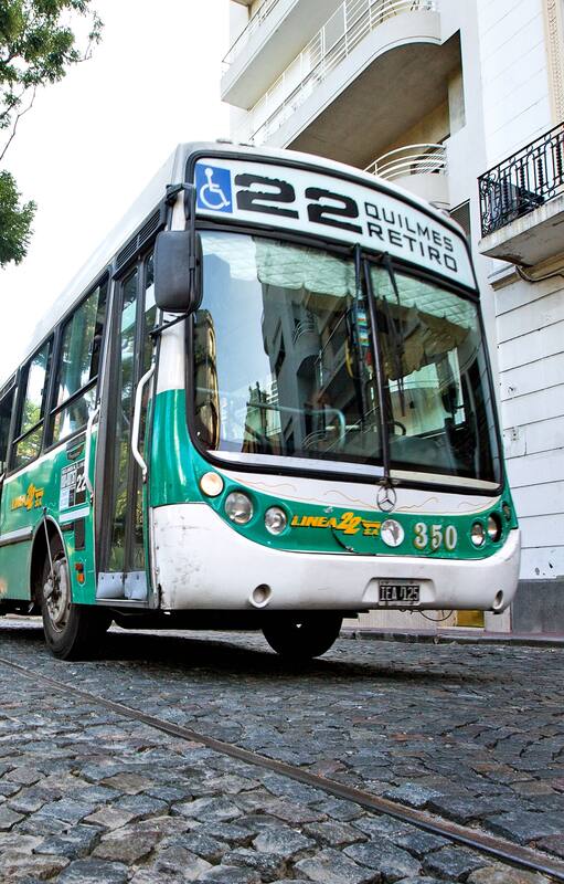 Circulación de colectivos en el casco histórico