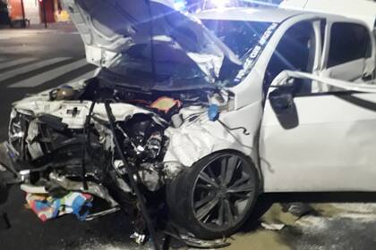 Circulación restringida en Almagro por triple choque a la altura de Corrientes y Pringles.