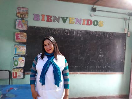 Cisneros es maestra de primaria de la escuela EEP N°793 “Don Carlos Arnaldo Jaime” de la localidad de Taco Pozo, en el Impenetrable chaqueño