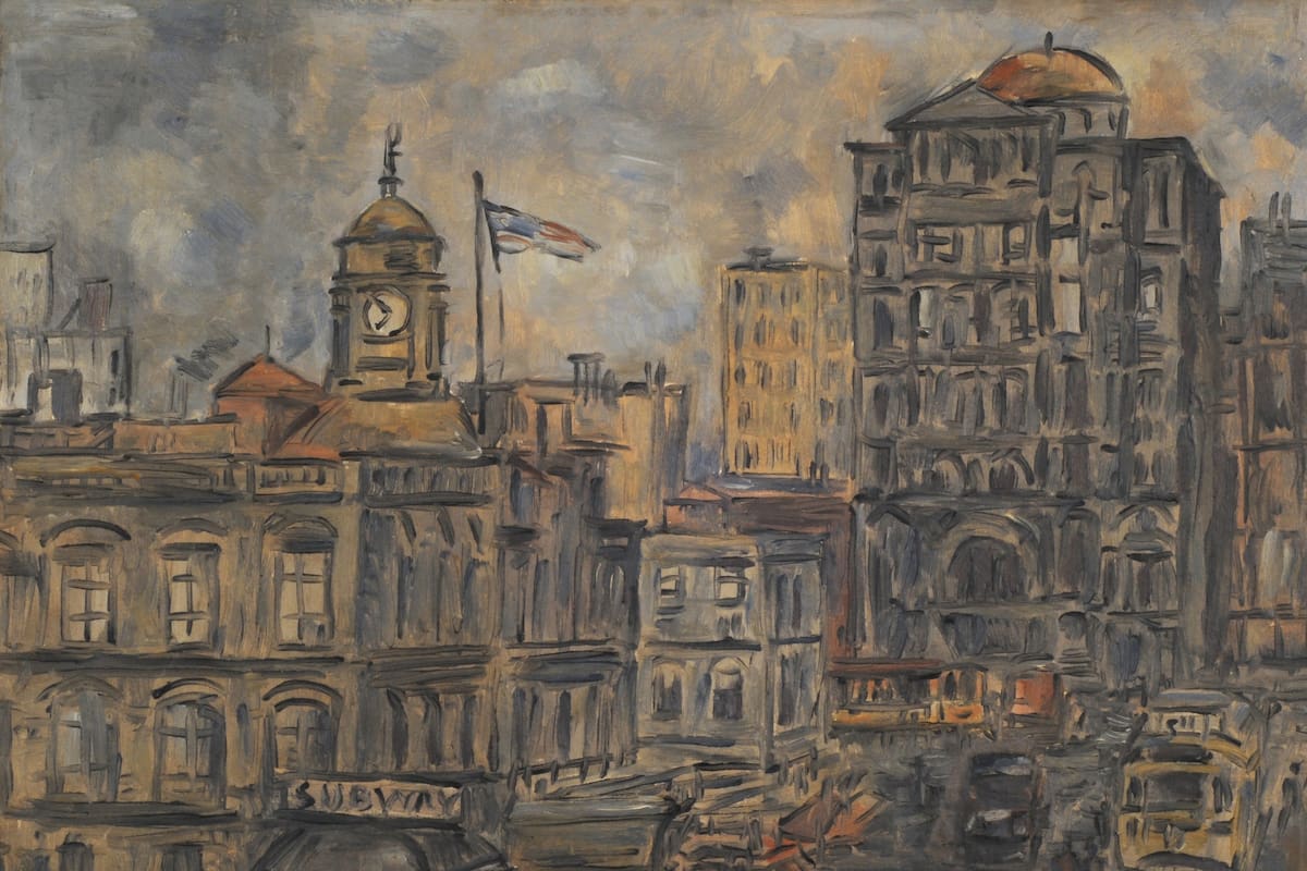 "City Hall" (1942), de Joaquín Torres García, una de las obras que integran la muestra que le dedica el Museo Nacional de Bellas Artes
