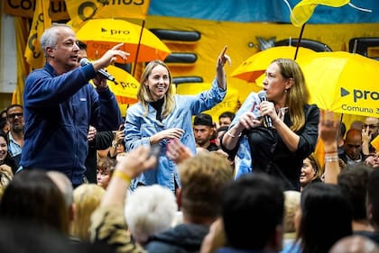 Clara Muzzio en un acto político del Pro