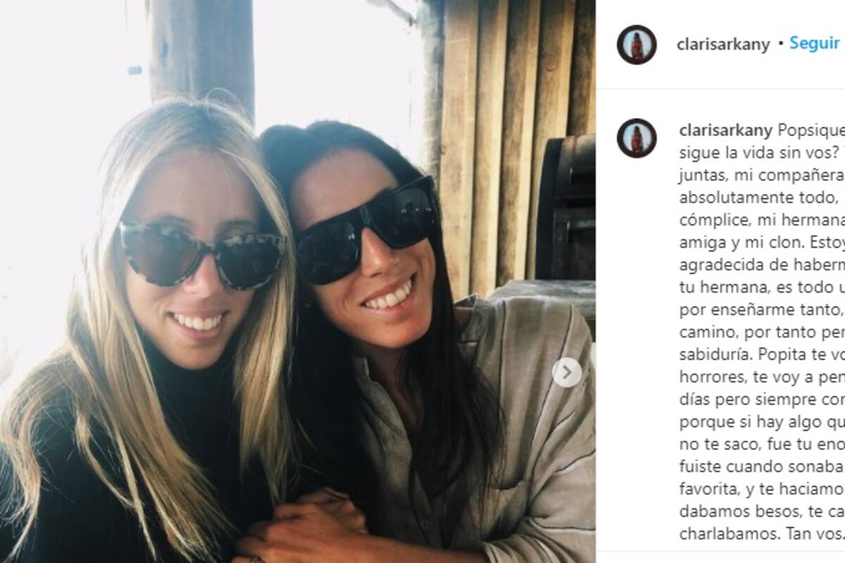 Clara Sarkany publicó imágenes junto a su hermana Sofía y el resto de su familia