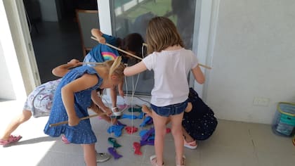 Clases en el jardín rodante El Principito, en Pacheco