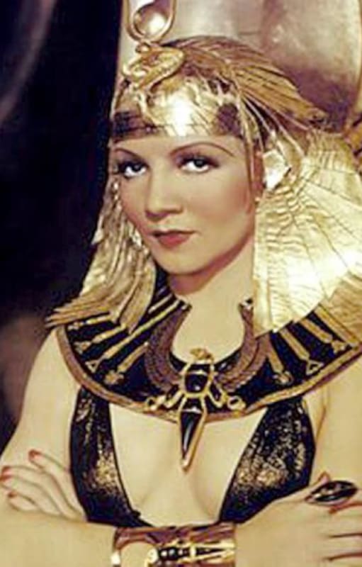 Claudette Colbert, otra de las actrices que han dado vida a Cleopatra VII