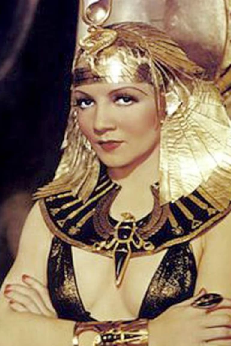 Claudette Colbert, otra de las actrices que han dado vida a Cleopatra VII