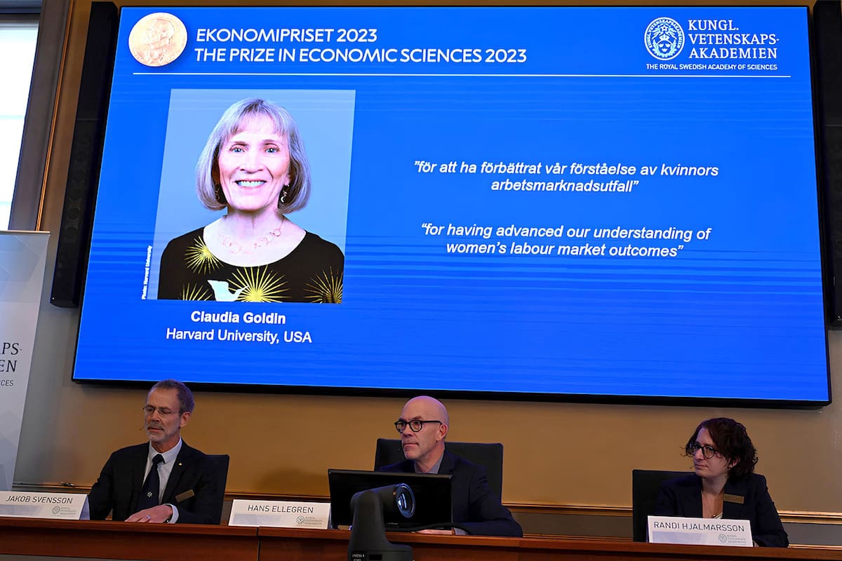 Claudia Goldin fue la galardonada con el Nobel de Economía en 2023