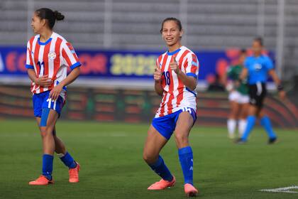 Claudia Martinez, la delantera paraguaya que en tres años conquistó al fútbol sudamericano y la miran desde Europa. (Photo by Franklin Jacome/Agencia Press South/Getty Images)