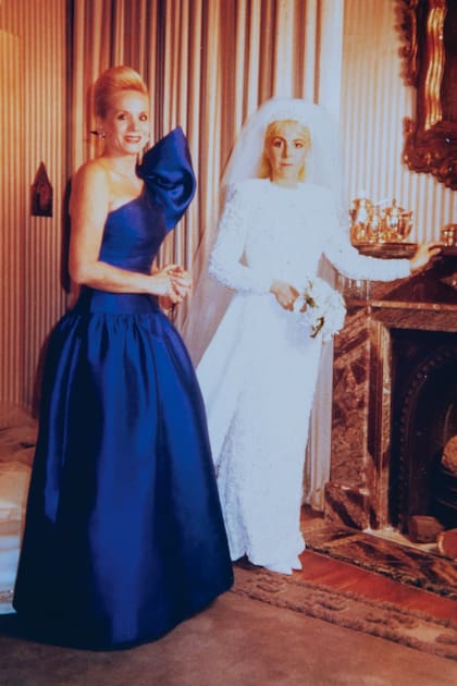 Claudia no dudó en elegir a Elsa para que creara el vestido más importante de su vida