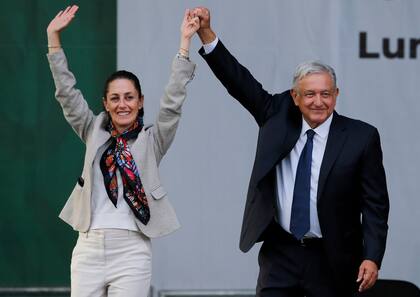 Claudia Sheinbaum y Andrés Manuel López Obrador