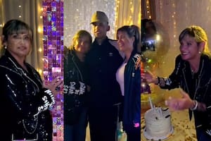 Claudia Valenzuela, la madre de L-Gante organizó una fiesta para celebrar sus 64 años (Foto: Captura de video / Instagram @luisperdomo)