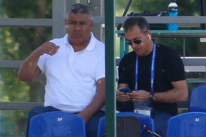 Claudio "Chiqui" Tapia, presidente de la AFA,e Ignacio Galarza, CEO de Torneos