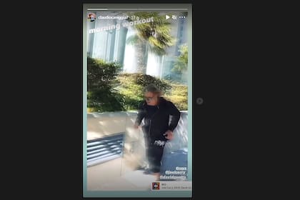 Claudio Caniggia mantiene su forma física entrenando por su cuenta, a nueve años de su última experiencia como profesional