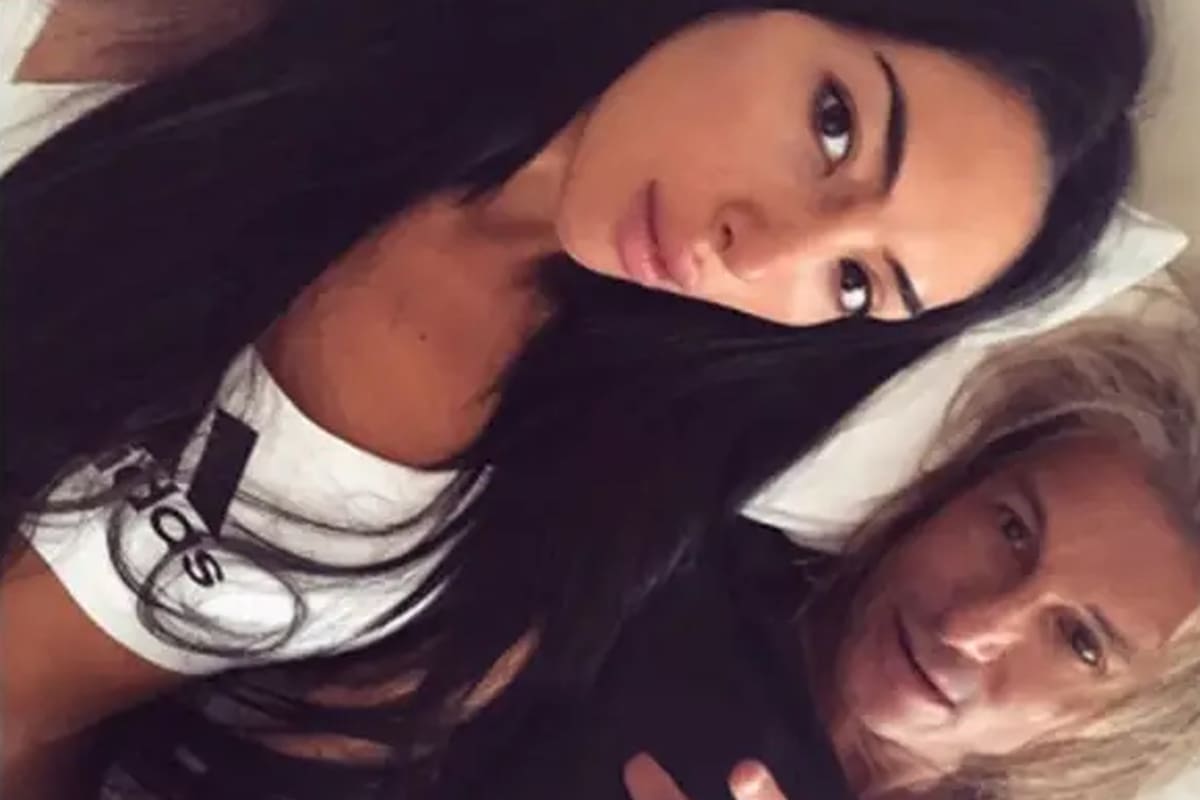 Claudio Caniggia y su novia