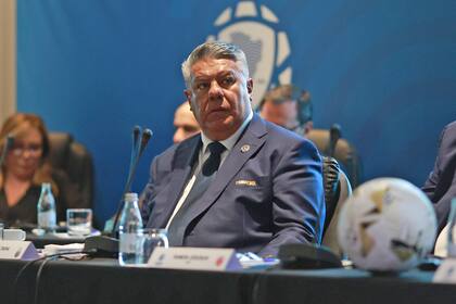 Claudio "Chiqui" Tapia, durante un reunión del consejo de la Conmebol