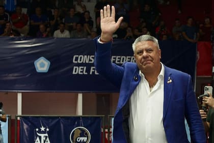 Claudio "Chiqui" Tapia, en Córdoba, durante un encuentro de dirigentes del Consejo Federal