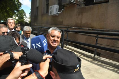 Claudio "Chiqui" Tapia, tras su declaración ante el juez Diego Amarante en los tribunales en lo Penal Económico de Retiro