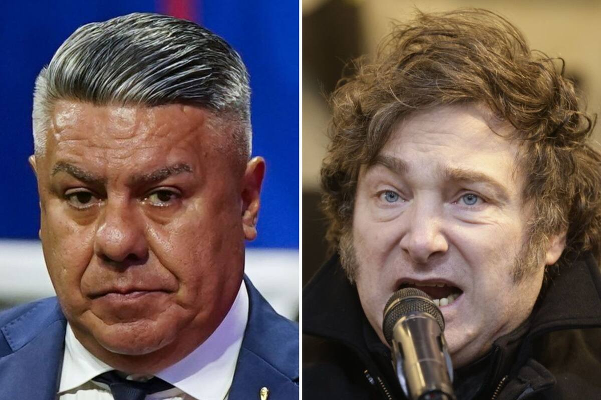 Claudio "Chiqui" Tapia y Javier Milei, en una lucha de poder, con el posible desembarco de las SAD en el fútbol argentino