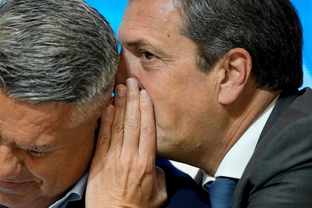 Claudio "Chiqui" Tapia y Sergio Massa