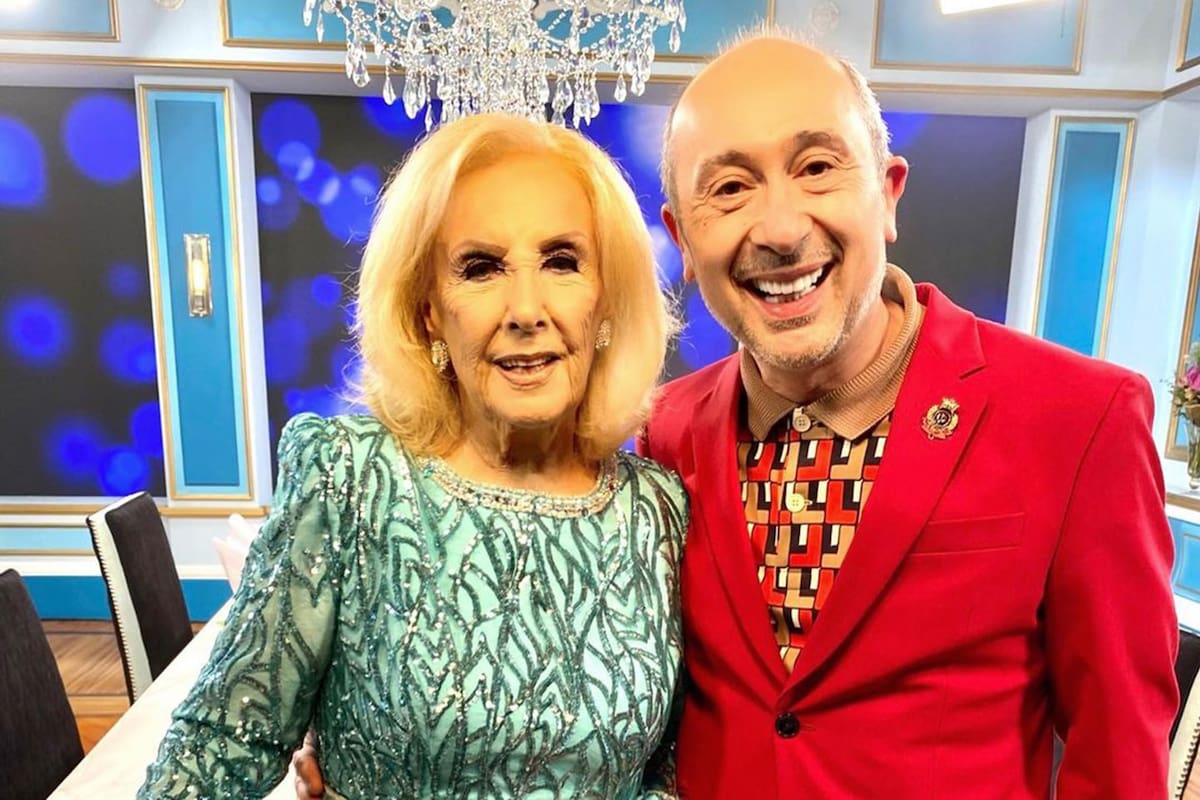 Claudio Cosano, diseñador. Con Mirtha Legrand.