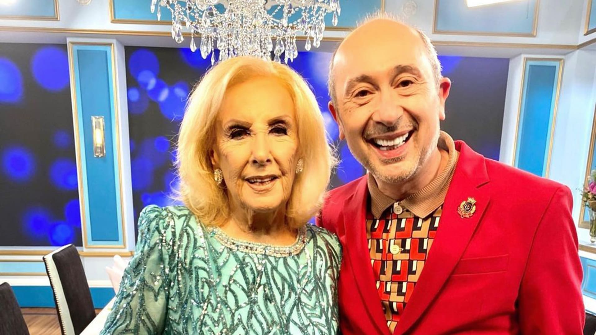 Claudio Cosano, diseñador. Con Mirtha Legrand.