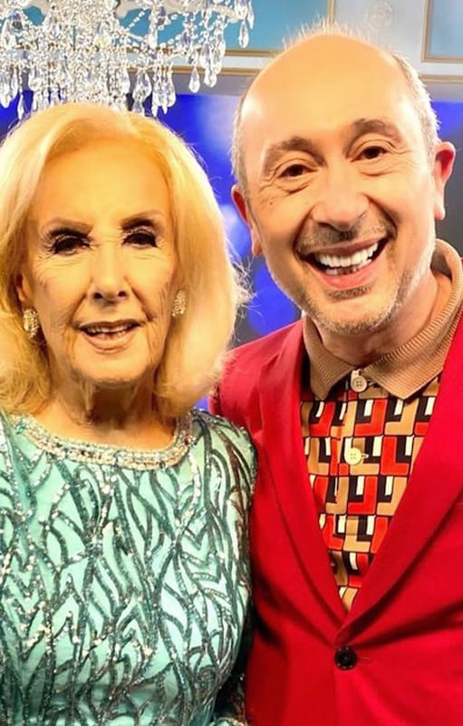 Claudio Cosano, diseñador. Con Mirtha Legrand.