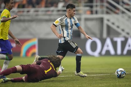 Claudio 'Diablito' Echeverri brilló en cuartos de final y le hizo tres goles a Brasil que le sirvieron a la Argentina para avanzar
