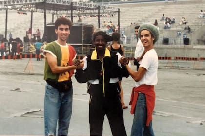Claudio Illobre y Guillermo Bonetto con Pato Banton en Toronto, Canadá