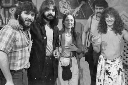 Claudio Koremblit con Lito Vitale, Liliana Vitale, Julia Zenko y Gustavo Gianetti, en La Trastienda de Badía y Cía