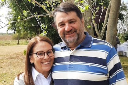 Claudio Perusi y su mujer, María Laura