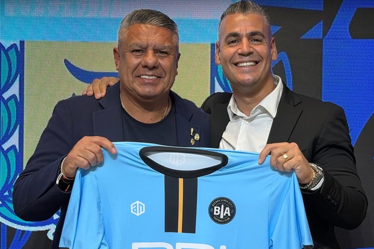 Claudio Tapia e Ignacio Vilariño, socio fundador de BA City FC