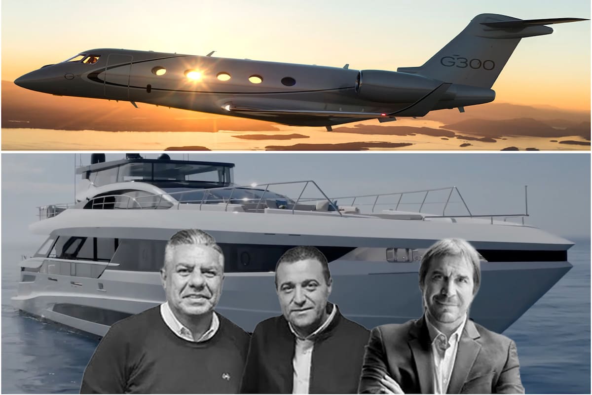 Claudio Tapia, Pablo Toviggino y Javier Faroni