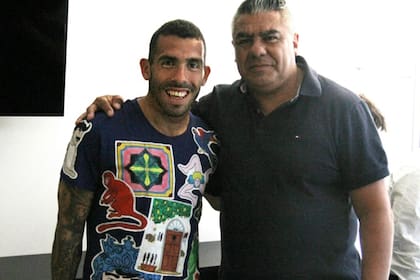 Claudio Tapia y Carlos Tevez