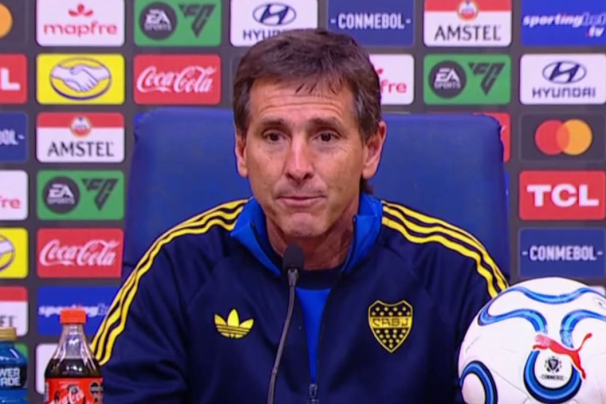 Claudio Ubeda en conferencia de prensa post empate con Cruzeiro en la Bombonera