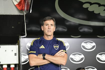 Claudio Ubeda en la antesala del partido con Estudiantes en La Plata