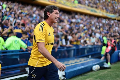 Claudio Úbeda, entrenador de Boca, habló en la conferencia de prensa luego del triunfo ante Riestra