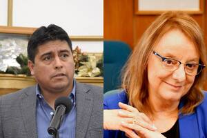 Claudio Vidal y Alicia Kirchner