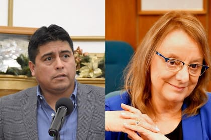 Claudio Vidal y Alicia Kirchner