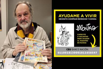 Clemente Montag, dibujante de Patoruzú, pide colaboración para comprar remedios y comida