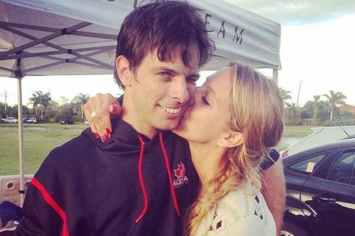 Clemente Zavaleta (h.) junto con su esposa, Isabelle Strom