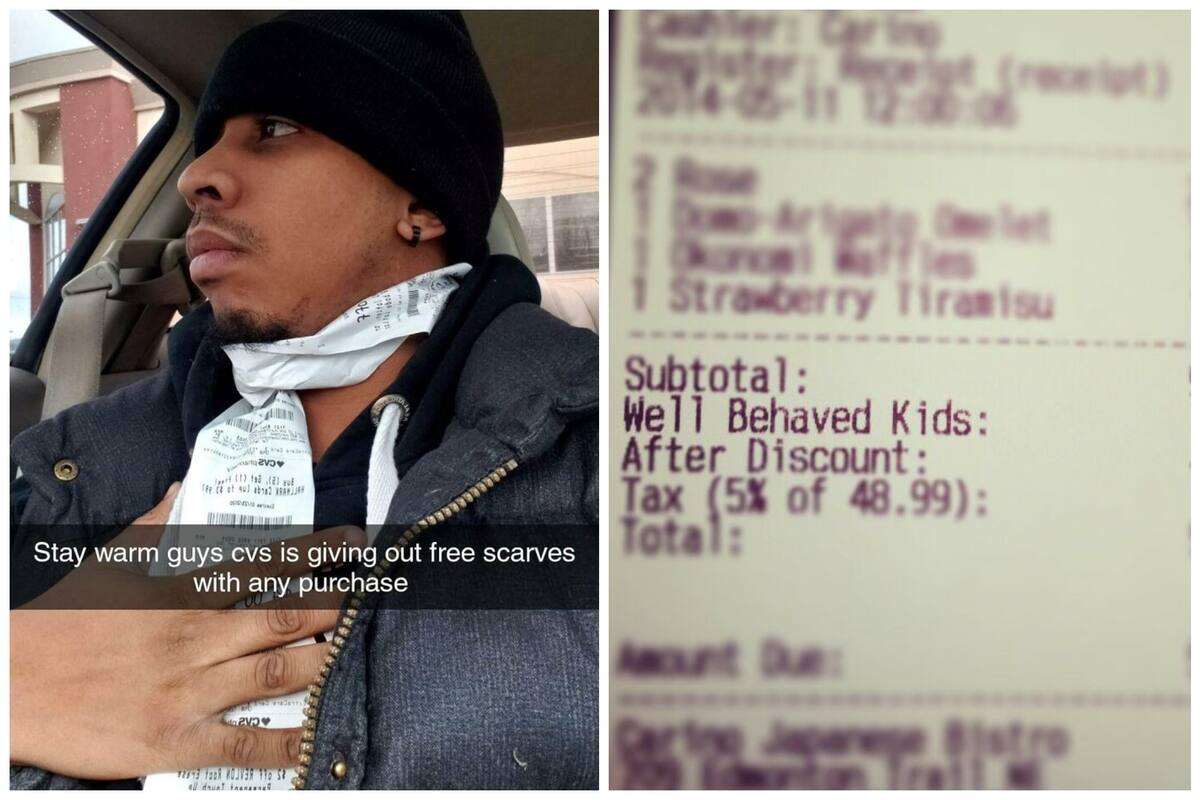 Clientes compartieron mensajes divertidos en los recibos de compra en tiendas y restaurantes y hasta un divertido uso