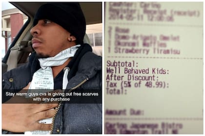 Clientes compartieron mensajes divertidos en los recibos de compra en tiendas y restaurantes y hasta un divertido uso